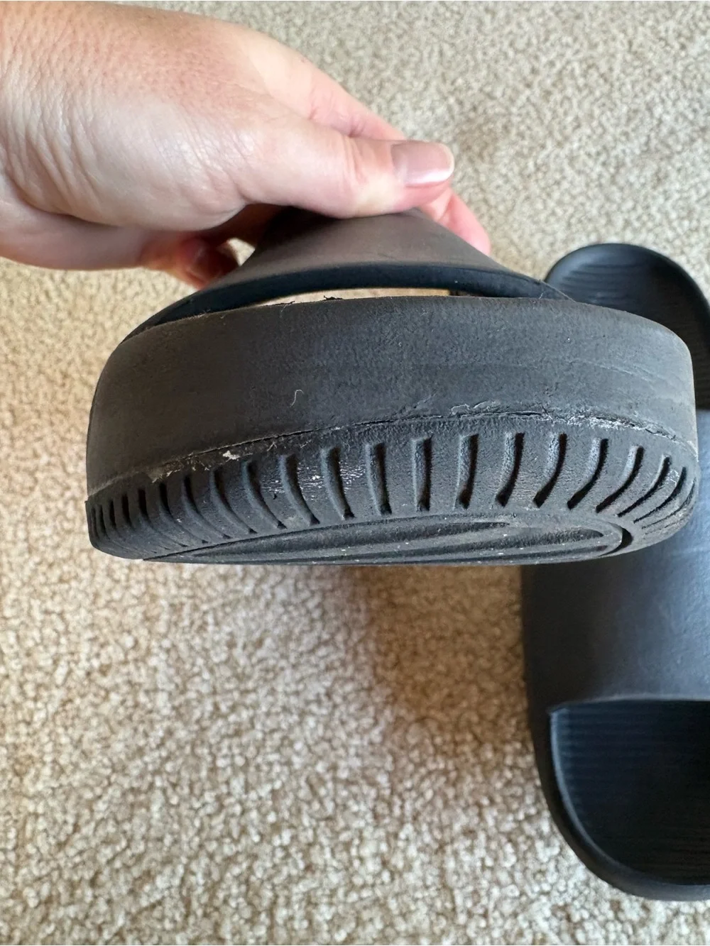 Men's Black Slide Sandals - Classic Slip-On Comfort